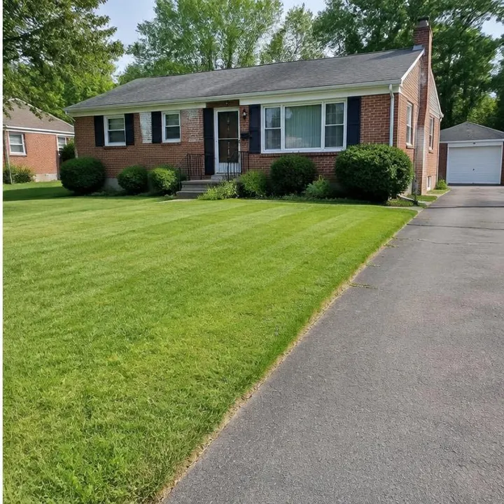 A neat Baltimore residential yard